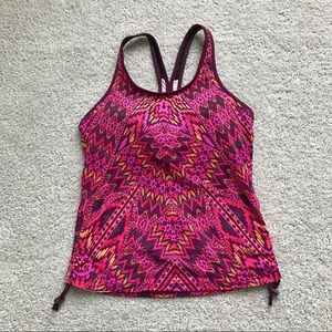 Athleta Cayo Coco Ready to Run Tankini Top Pink